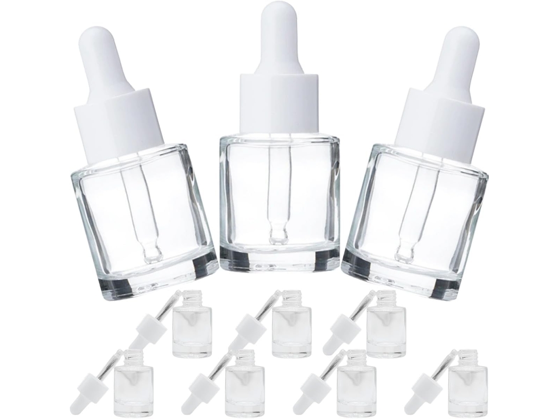Pacote Com 10 Frascos Conta-gotas De Vidro De 20ml