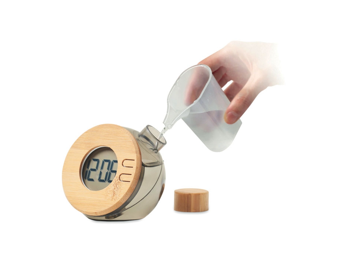 Reloj Lcd de Bambú por Agua MIDOCEAN