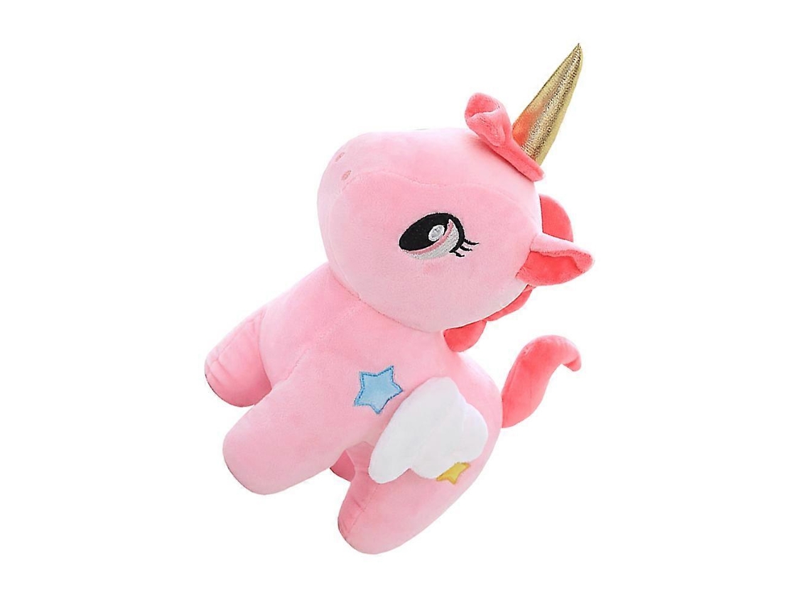 Unicórnio De Pelúcia Rosa, Com Asas E Estrela, Para Decoração E Presente