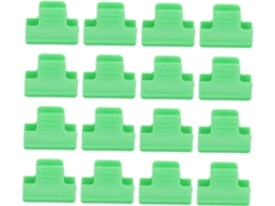 Clipes para Filme de Estufa Inoomp, Feitos de Pp, Verdes, 40 Unidades. Fáceis de Manusear e Transportar para Telas e CHABERLU
