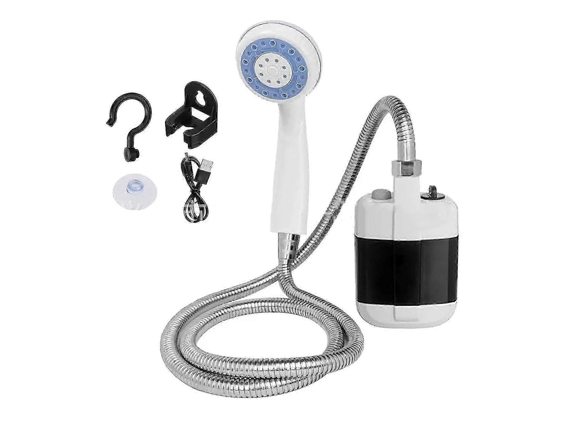 Chuveiro De Acampamento Portátil Alimentado Por Bateria, Chuveiro Elétrico Abs Para Áreas Externas, Ideal Para Viagens E Caminhadas. PENGDSJE