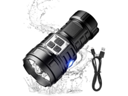 Lanterna Ed De Alto Brilho, À Prova D'água, Com 17 Modos De Iluminação, Compacta E Robusta.