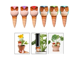 Dispositivo De Rega Automática Em Forma De Coruja Para Plantas