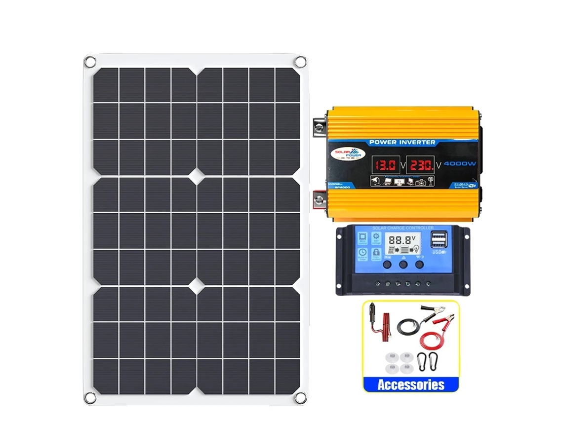 Inversor De Painel Solar, Display Digital, Interface Usb Dupla, Kits De 220v