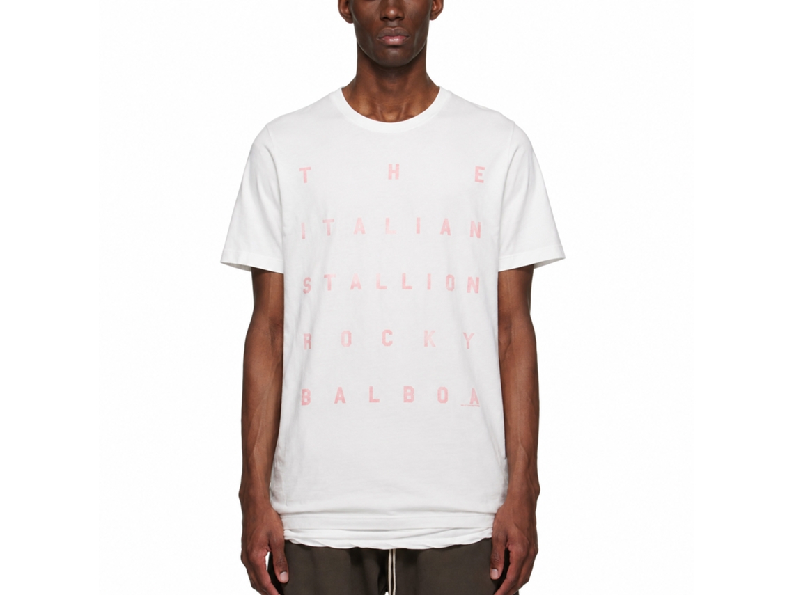Rockinstone Rocky Movie Words White Adult T-shirt Size:s
