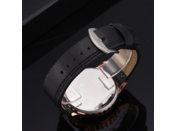 Reloj De Cuarzo Para Hombre Con Correa De Pu Estilo Casual Y Negocio