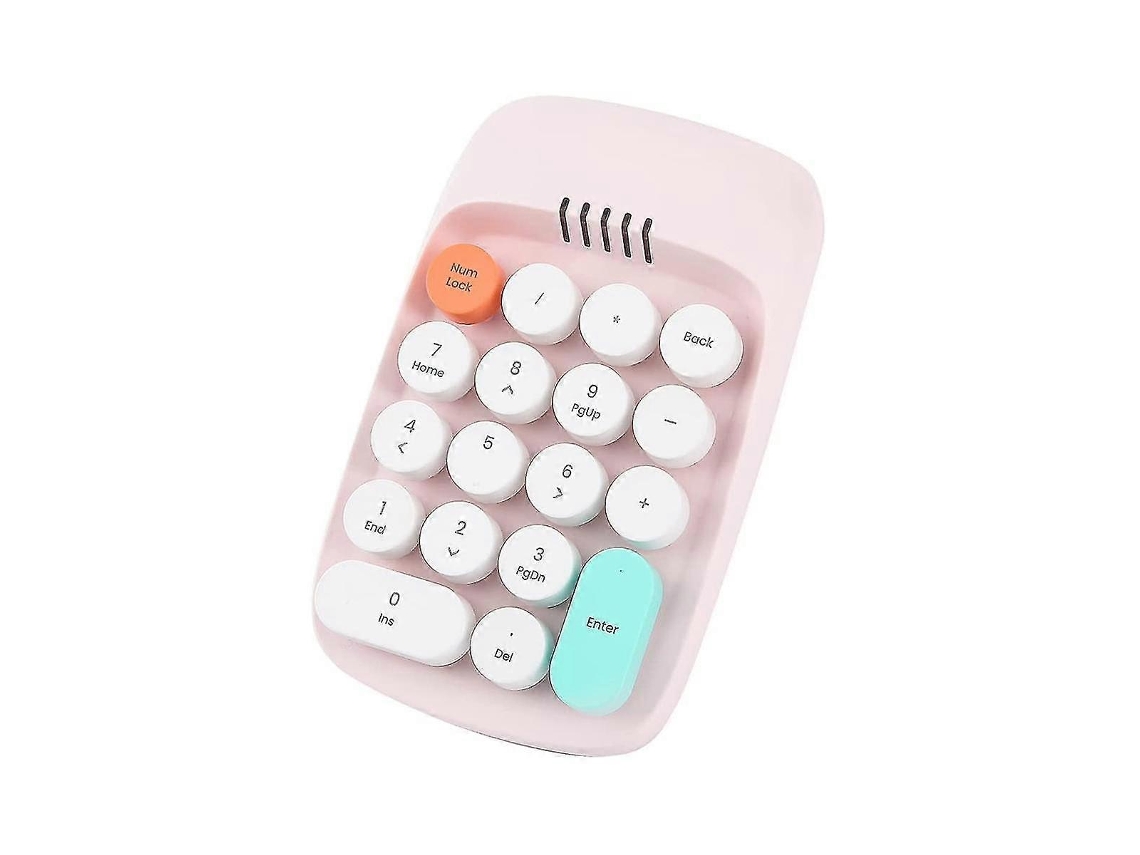 Teclado Numérico Sem Fio, Teclado De Máquina De Escrever Retrô, Teclados Numéricos, Teclado Numérico De 18 Teclas, 2,4 Ghz, Bluetooth Mini Ly Ebike