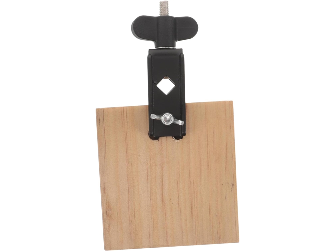 Acessório De Percussão Cowbell Em Madeira Maciça, Estável E Portátil Para Baterias Tradicionais...