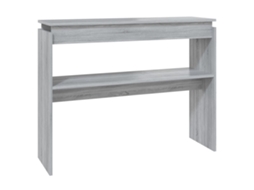 Console Table, Console Tables Vidaxl Cinzeto Madeira Processada (n/a)