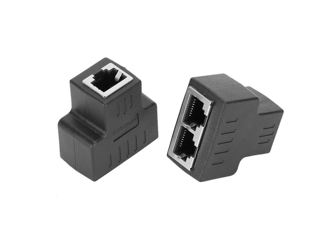 Cabos Ethernet 1 Para 2 Saídas Interface Feminina Rj45 Conector Lan Extensor Divisor Para Cabo De Internet