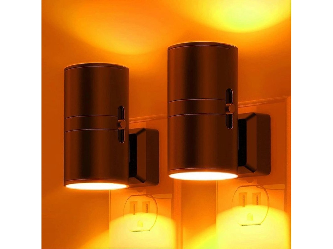 Luz Noturna Vintage Lohas Com Sensor Automático, Sem Luz Azul, Ajustável 0-100lm, 2000k Luz Quente Para Ambientes Clássicos E Rústicos