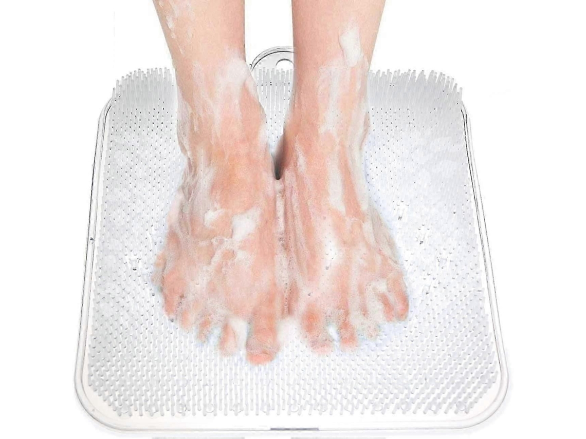 Massageador De Limpeza Pés Para Chuveiro, Esfoliante Spa Com Ventosa Melhora A Circulação Dos P És E Reduz Dor Nos (br