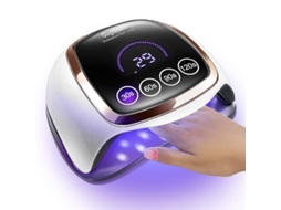 Luz Uv Led para Unhas, 168w Luz de Cura para Salão e Casa, Secador de Esmalte com Sensor Automático