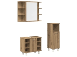 Bathroom Furniture Set, Bathroom Furniture Sets Vidaxl Marrom Madeira Processada (n/a)