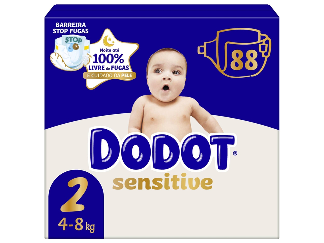 Fraldas Sensitive 4 8kg T2 Dodot