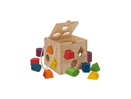 Cubo De Encajables De Madera Eichhorn Juguete Educativo Infantil Ofertas Diciembre24