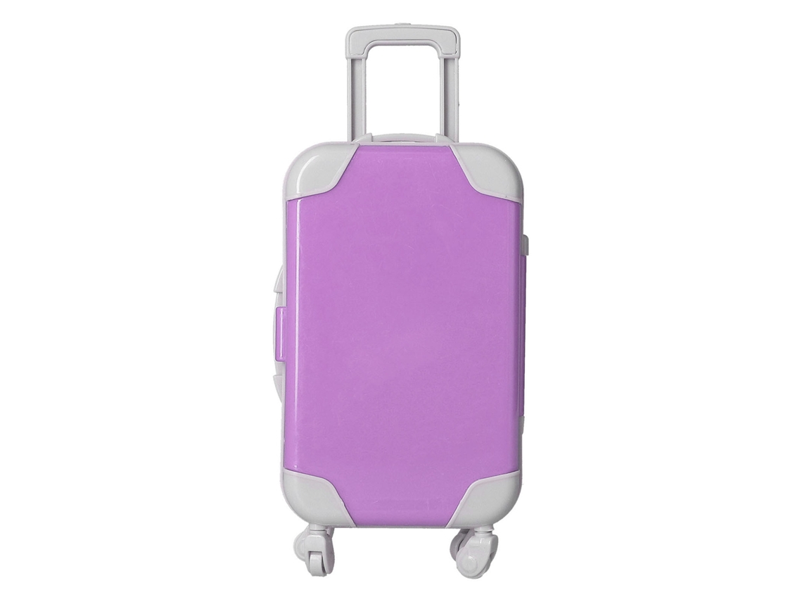 Maleta Simulada Vívida Portátil Para Muñecas Accesorios De Equipaje Exquisito