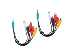Cabo Sinal Componente, 3,5 + 2,5 Mm, 5 Rca CHABERLU