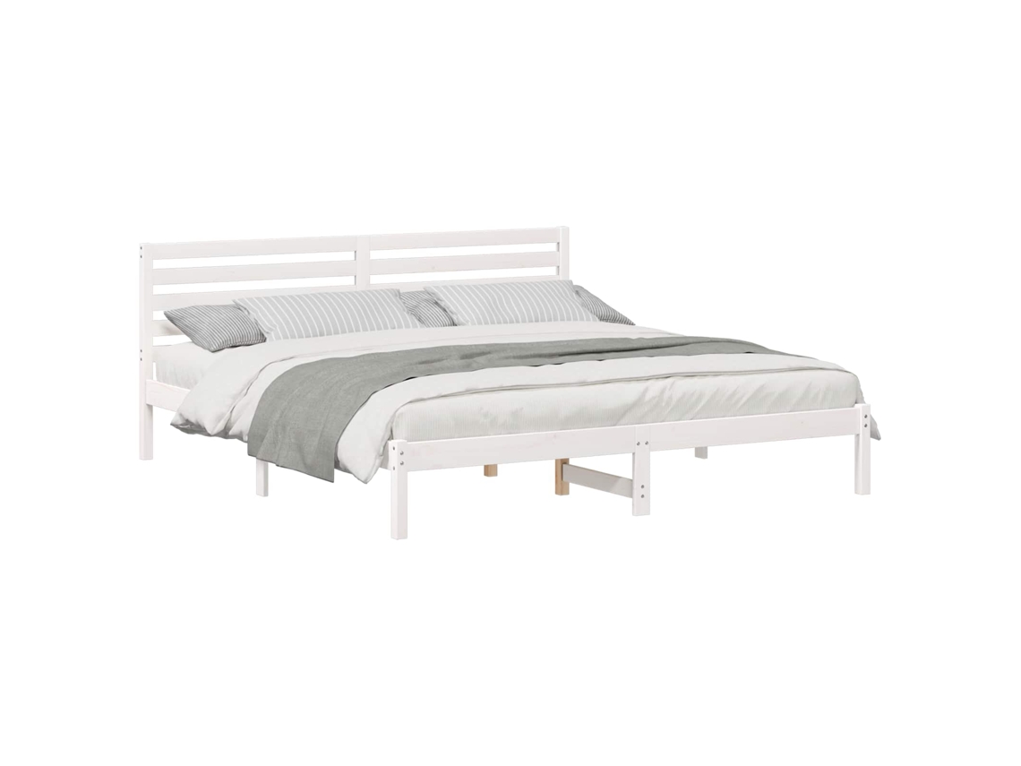 Estrutura da Cama com Cabeceira Branco 180 X 200 Cm MAISON EXCLUSIVE