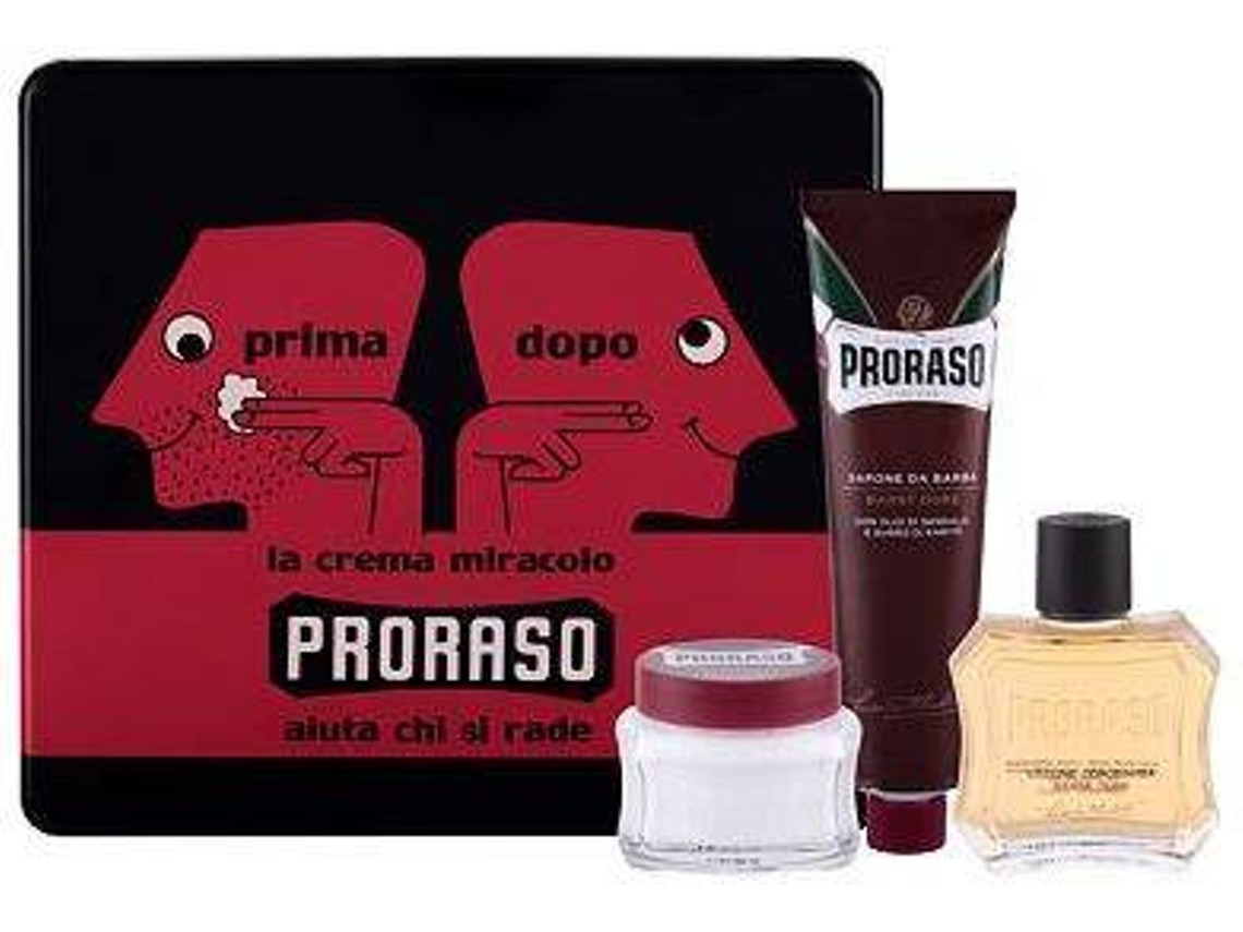 Coffret de Barbear PRORASO Red Lotion (100ml)