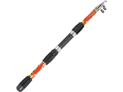 Vara de Pesca Ultraleve Telescópica Fibra Vidro, 1,8 M, Peso da Isca: 3 Unidades 14 G, Água, Doce
