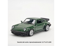 (verde Turbo) Miniatura De Carro Porsche 911 Em Escala 1:36