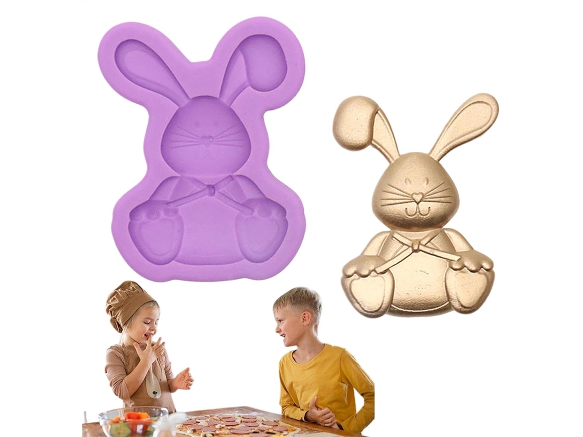 Forma De Chocolate De Páscoa Própria Alimentos, Flexível E Antiaderente.