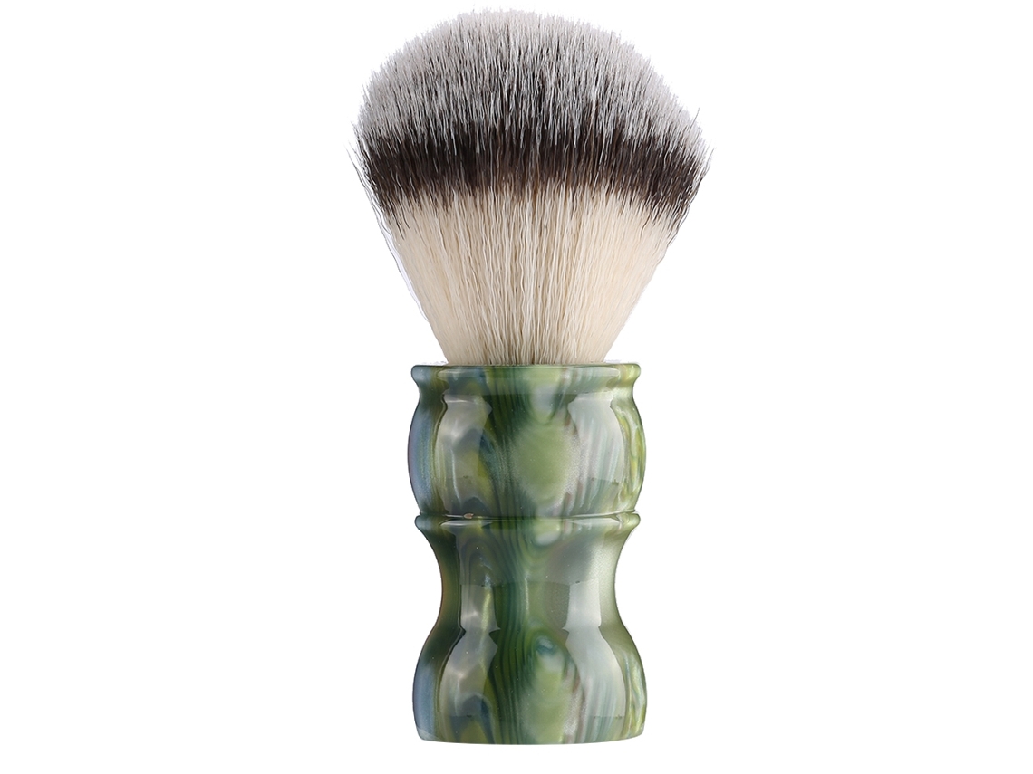 Pincel De Afeitar Barbilla Profesional Cabello Nylon Verde