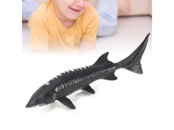 Primerox modelo de Peixe Esturjão Simulado Lifelike Brinquedo Decorativo Residencial em Plástico