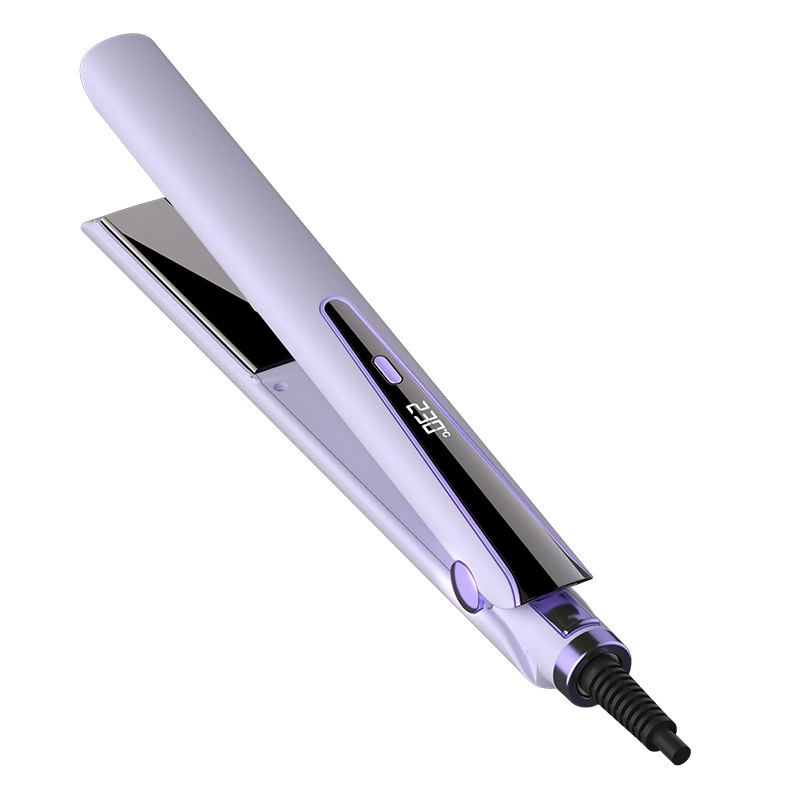 Prancha Roxa Alisador Múltiplas Temperaturas Babyliss Proteção Queimadura Íons Negativos 2 Em 1