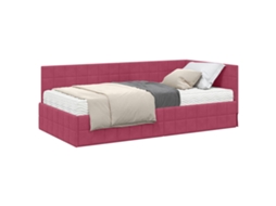 Estrutura de Cama de Canto com Colchão 2 Pcs Veludo Verde MAISON EXCLUSIVE