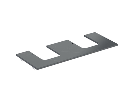 GEBERIT One Prato de Lavatório Recortado Duplo para Lavatório de Bancada em Forma de Bacia Grés 120X2X47Cm 505.175.00.