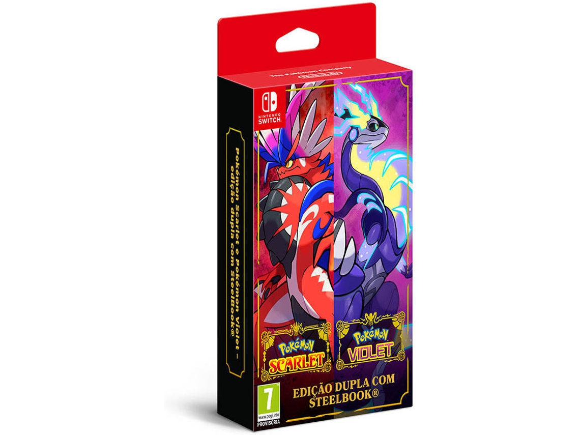 Conjunto 2 Jogos Nintendo Switch Pokémon Scarlet & Pokémon Violet