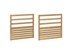 Vidaxl Módulo De Braços 2 Pcs Branco 79 X 4 X 73 Cm