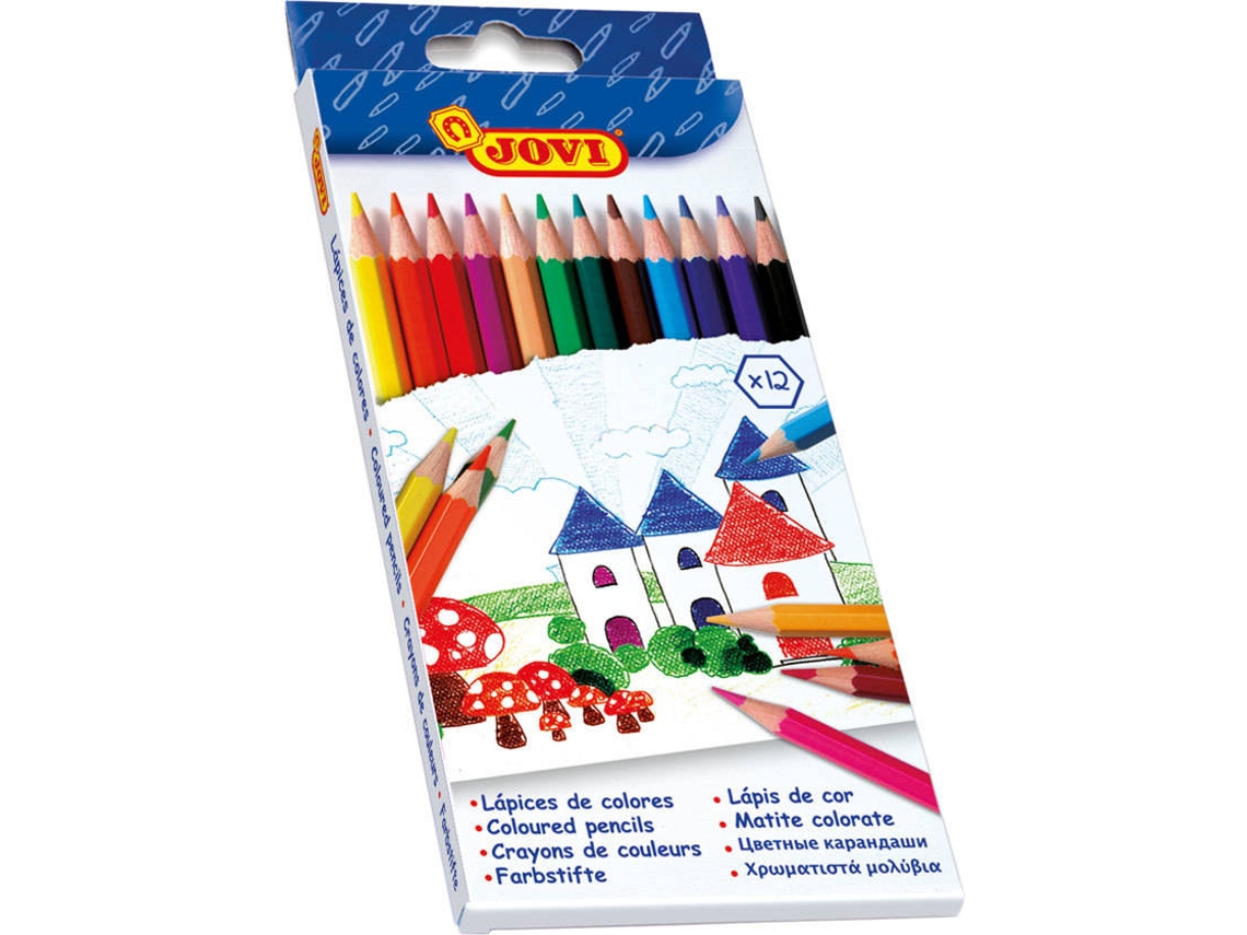 Lápis de Cor JOVI (Multicor - 12 Tabletas)