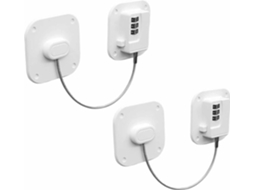 Conjunto De 2 Cadeados Com Código, Branco, Para Frigorífico