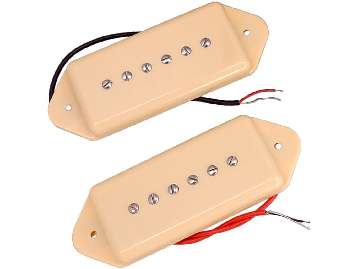 Conjunto De 2 Captadores P90 Soapbar De Metal Para Guitarra Elétrica Estilo Les Paul. Peças Simples