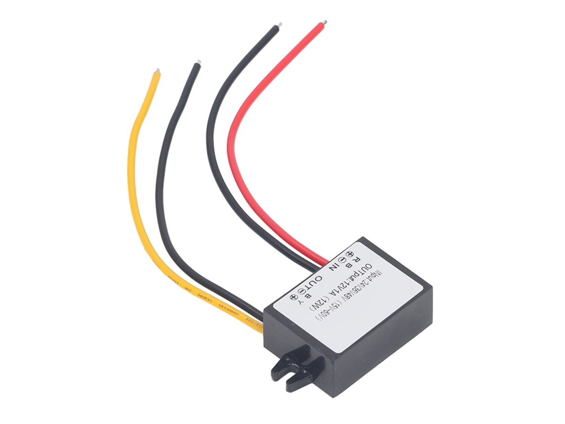 Conversor Dc Para Dc Buck Ajustável 15-60v Para 12v 1a 12w Ultra Fino Fundo Pp Resina Epóxi