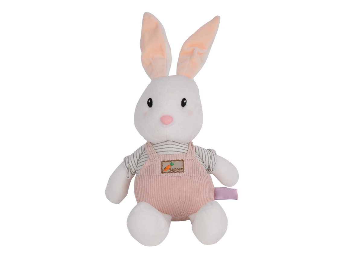 Brinquedo De Pelúcia Coelho Simulação Com Orelhas Longas Macio Presente Decoração Cinza 40cm