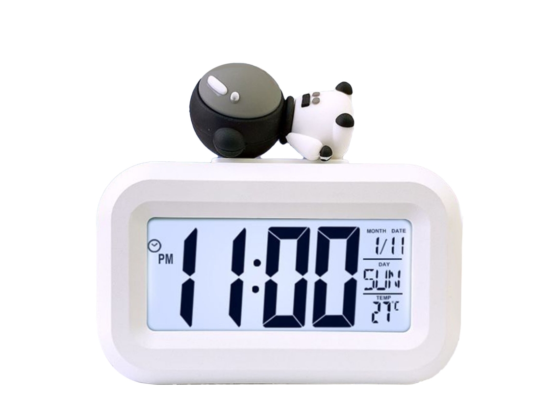 Reloj Electrónico Cute Cartoon Pantalla Led Mesa Alarma Hora Fecha Temperatura Astronauta