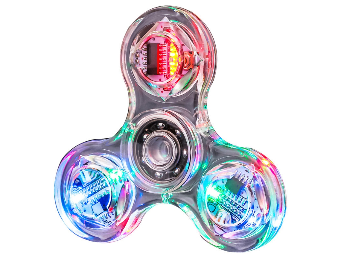 Ats brinquedo Giratório com Led Fidget Spinning Toy Dados de Led Luminosos para Crianças e Adultos para Aliviar o Estresse