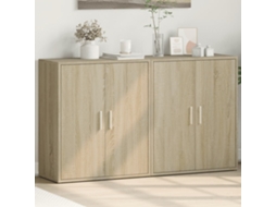 Vidaxl Aparadores 2 Pcs 60x31x70 Cm Derivados Madeira Carvalho Sonoma
