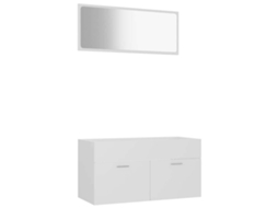 Bathroom Furniture Set, Bathroom Furniture Sets Vidaxl Branco Madeira Processada (n/a)