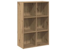 Book Cabinet, Book Cabinets Vidaxl Marrom Madeira Processada (66 X 30 X 98 Cm)
