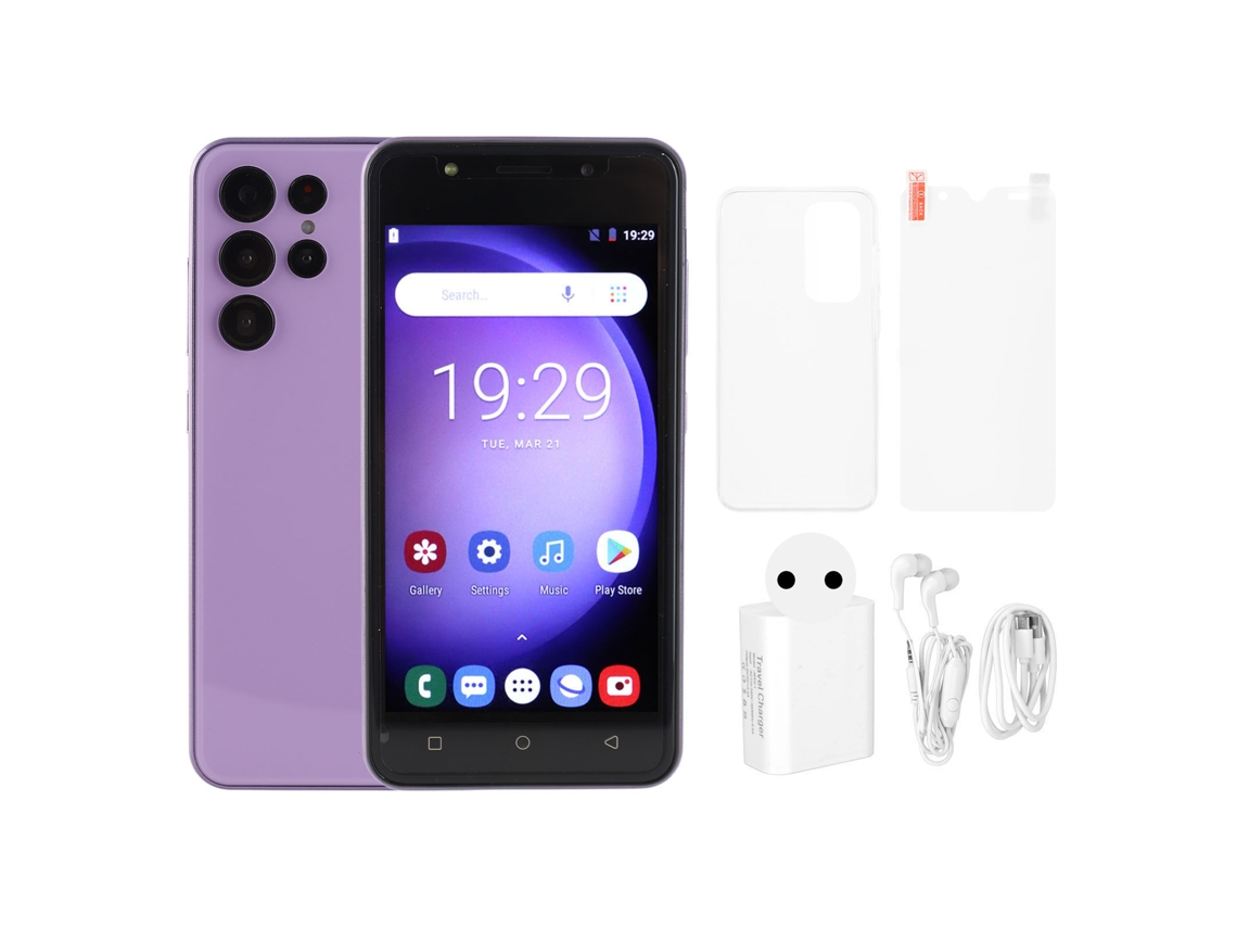 Aetheria smartphone 3g Desbloqueado 5.0 Polegadas 4gb Ram 32gb Rom Reconhecimento Facial Dual Sim Android 10 Roxo