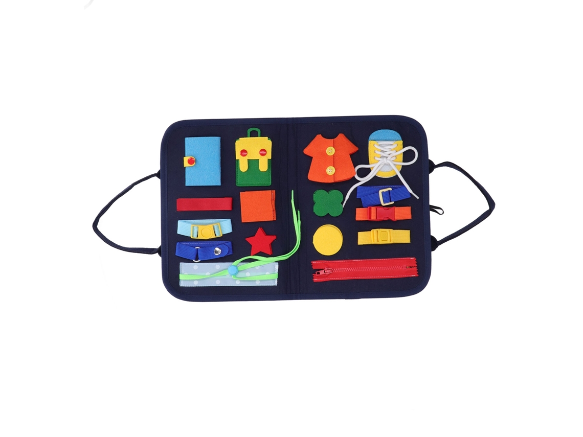 Placa Atividade Sensorial Infantil Com Letras Para Aprendizado Educativo Portátil