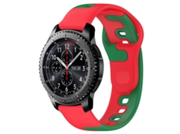 Pulseira De Silicone Bicolor De 22 Mm