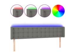 Led Headboard, Led Headboards Vidaxl Cinzeto Tecido (183 X 16 X 78/88 Cm)