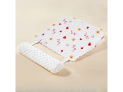 Almofada Cunha Infantil Antiderrapante 45x45cm Veludo Tufado Paz Alegria Panoona