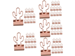 Conjunto de 60 prendedores de mesa com clipes longos para documentos, perfeitos para organizar recibos, anotações e outros itens.